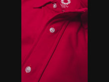 Load and play video in Gallery viewer, Magnetic T-shirt, contains magnetic buttons for easy wear. Adaptive clothing by Dawn Adaptive.